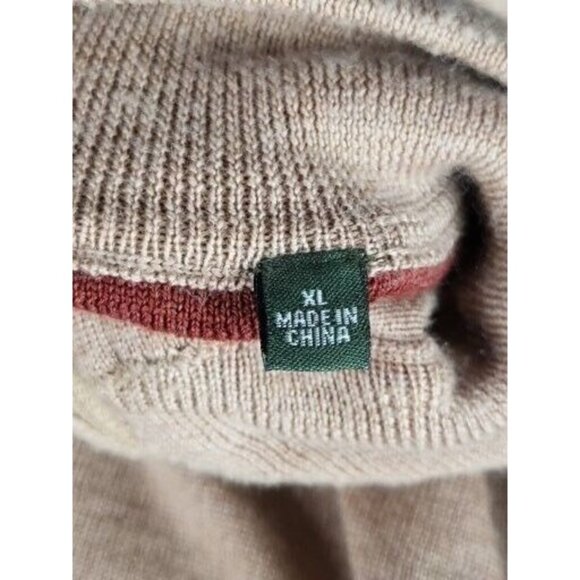 ORVIS Sweater Men Sz XL Merino Wool 1/4 Zip 9G6T Pullover Long Sleeve Winterwear - Picture 8 of 11
